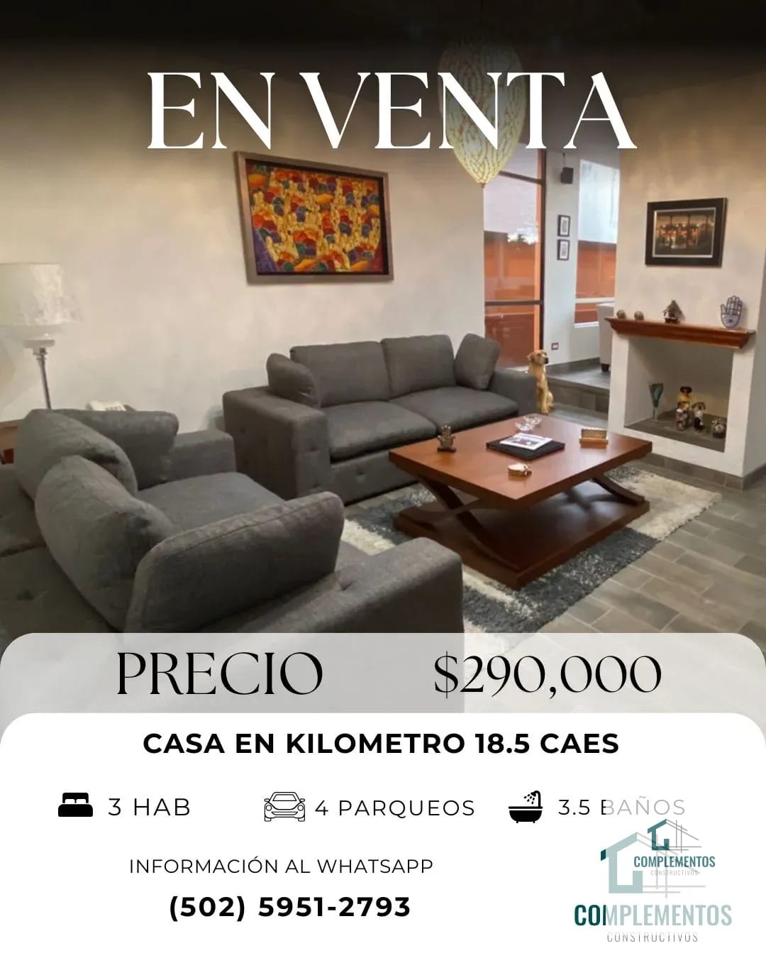 Casa en venta CAES Km 15.8 — Casa en Venta en Carretera a El Salvador, Guatemala, Ciudad — foto 1 de 11