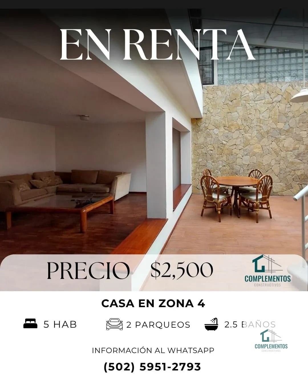 Casa en Renta zona 4, 5 hab. 400 m² — Casa en Alquiler en Zona 4, Guatemala, Ciudad — foto 1 de 9