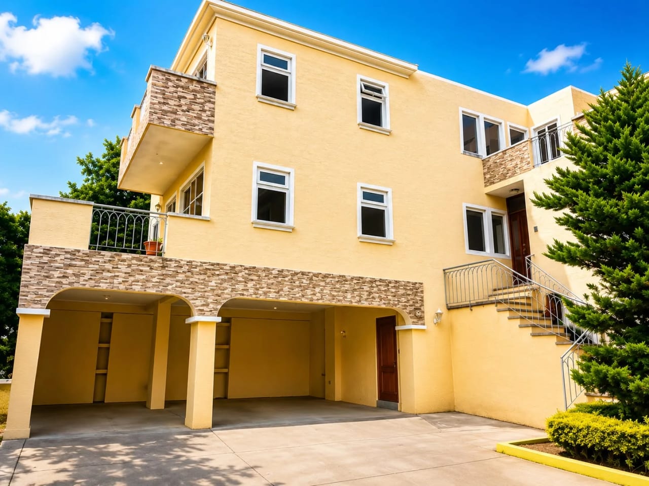 PRECIOSA CASA EN VENTA DE O RENTA EN CAÑADAS DEL ENCINAL 2 LOTES JUNTOS — Casa en Venta en Zona 7 Mixco, Guatemala, Ciudad — foto 1 de 17