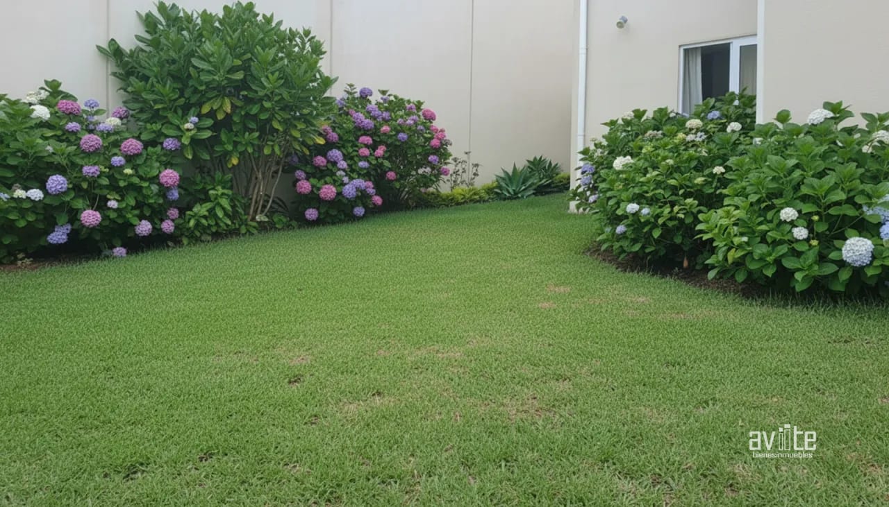 Jardín con casa en Condado Naranjo, dentro de Alameda Norte. — Casa en Venta en Condado Naranjo, Zona 4 Mixco, Guatemala, Ciudad — foto 3 de 10