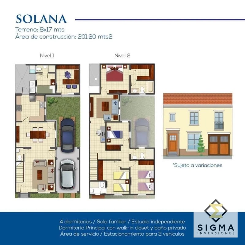 EN VENTA: Casa Tipo Solana en Condado Naranjo, 4 habitaciones - 9
