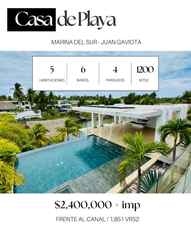Casa en venta - Marina del Sur (canal) — Casa en Venta en Juan Gaviota Marina del Sur, Puerto San José, Escuintla — foto 1 de 1