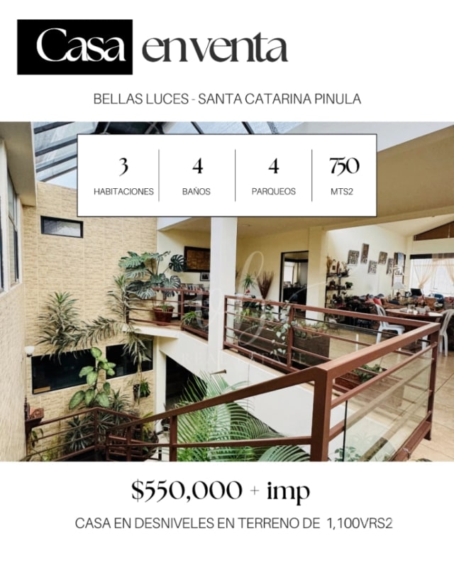 Casa en venta - Bellas Luces - Santa Catarina Pinula - 1