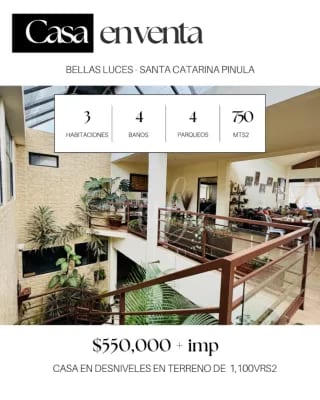 Casa en venta - Bellas Luces - Santa Catarina Pinula — Casa en Venta en Santa Catarina Pinula, Carretera a El Salvador, Guatemala, Ciudad — miniatura 1 de 11