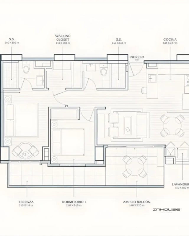APARTAMENTO EN VENTA EN ZONA 15 – EN PLANOS CON JARDÍN- - 2
