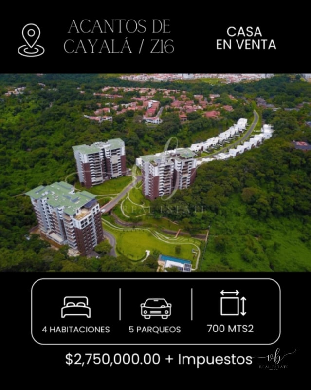 Exclusiva casa en venta en Acantos de Cayalá z16 - 1