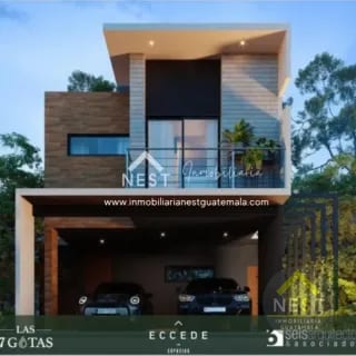 Casa nueva de 3 habitaciones con jardín | COND. LAS 7 GOTAS, Km 16.5 CAES — Casa en Venta en Carretera a El Salvador, Guatemala, Ciudad — miniatura 1 de 16