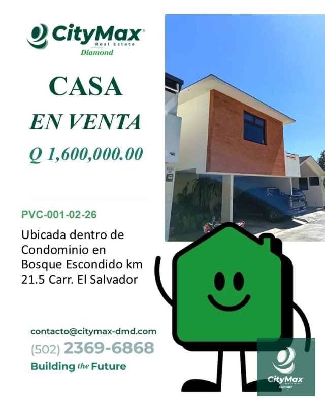 Casa dentro de Condominio en Venta en Bosque Escondido Km 21.5 Carretera a El Salvador - 1